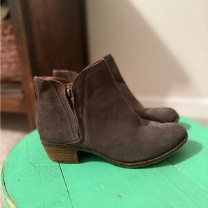Lucky Brand Dark Brown Ankle Booties